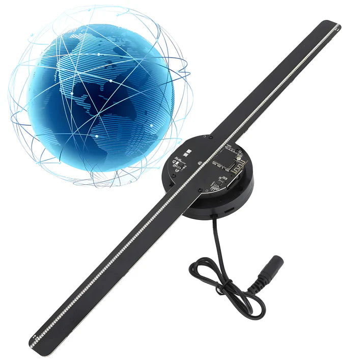 3D Hologram Fan,16.5-Inch Hologram Fan 42CM Holographic Projector Supports Wifi Connection HD LED 2000 * 1444PX Resolution Portable Design 3d Led Fan Display Contains 700 Videos for Store,Bar