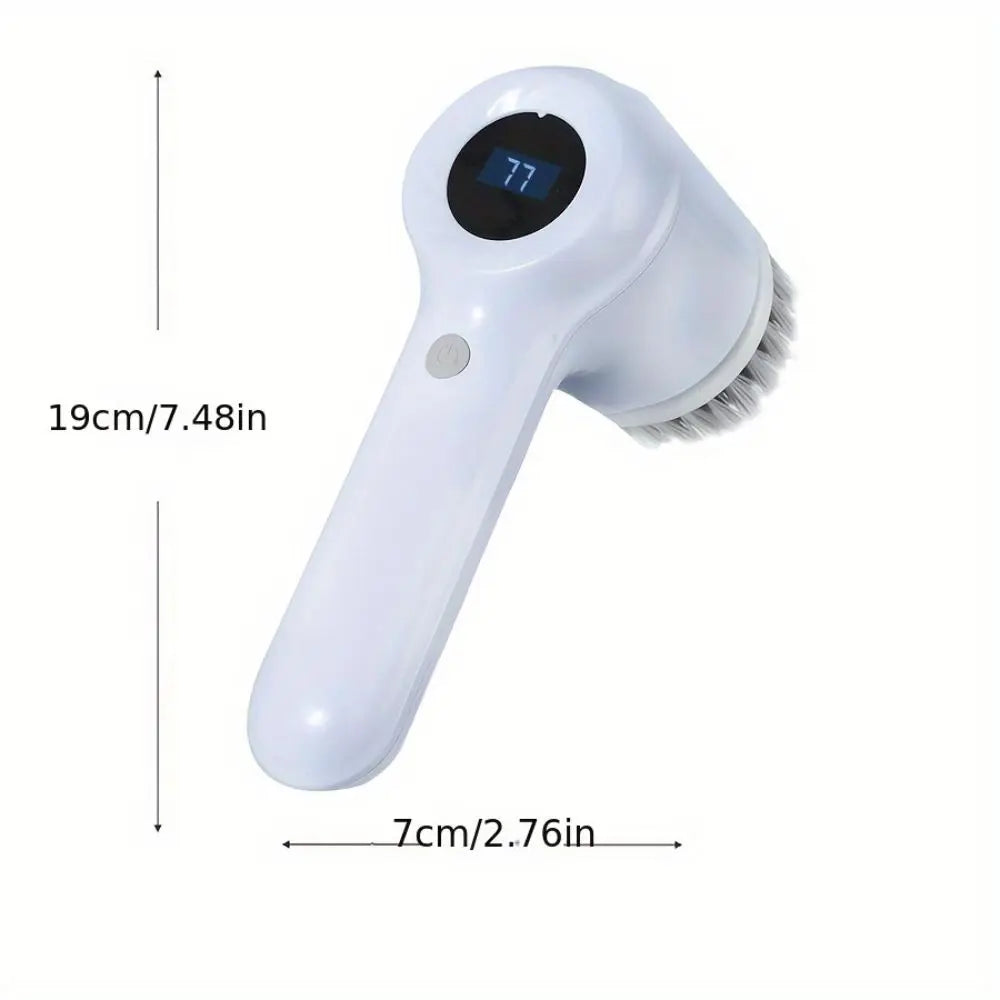 5 In1 Electric Spin Scrubber,Waterproof Cordless Electric Cleaning Brush,Handheld Rechargeable Shower Scrubber,Cleaning Supplies