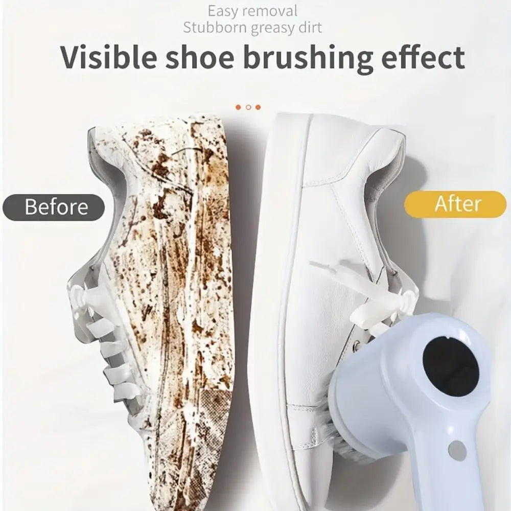 5 In1 Electric Spin Scrubber,Waterproof Cordless Electric Cleaning Brush,Handheld Rechargeable Shower Scrubber,Cleaning Supplies