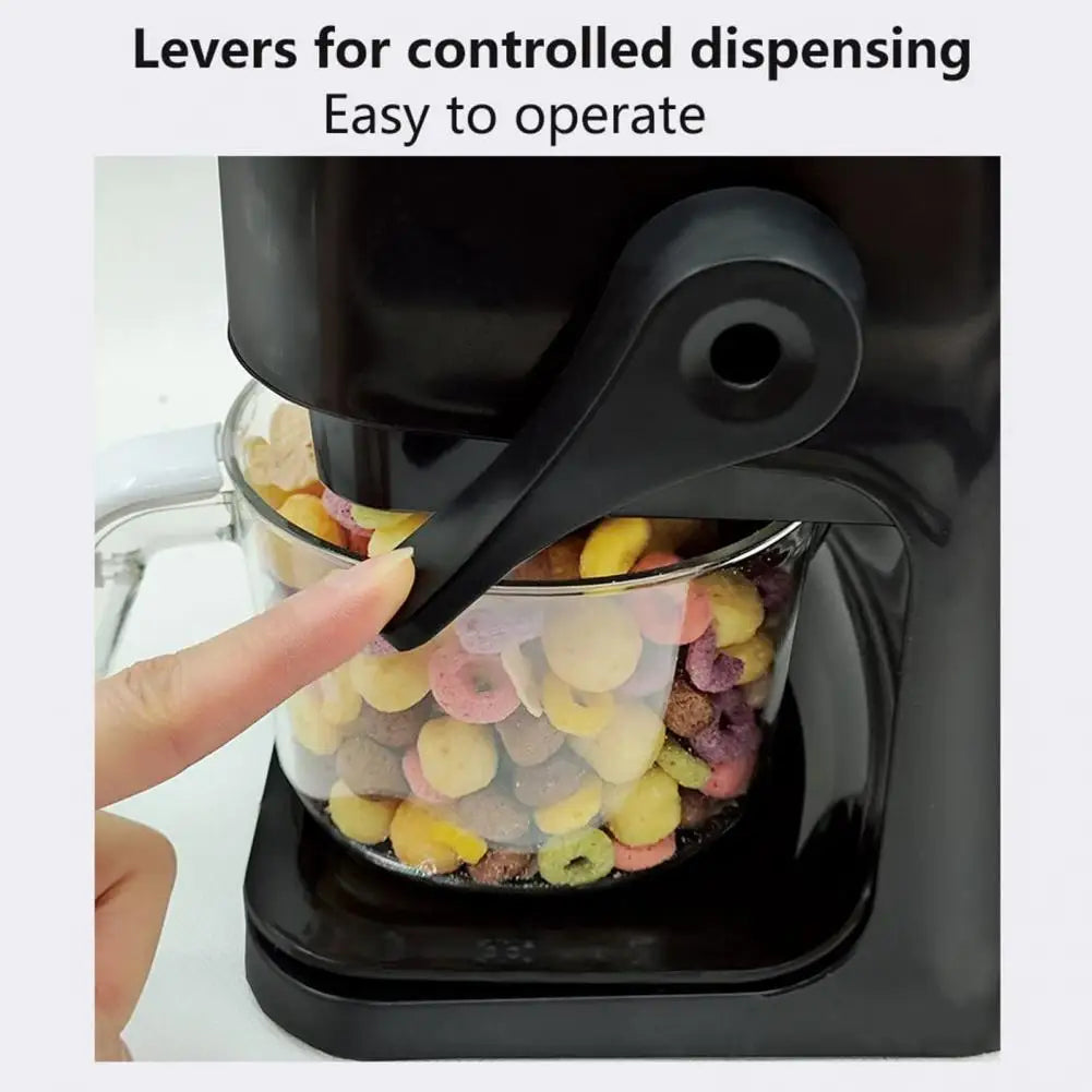 5.5L Cereal Dispenser Sealed Lid Transparent Box Moisture Proof Dust-proof Reusable Dried Food Rice Grain Nut Container
